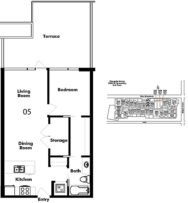 Floor plan 305