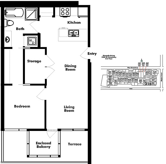Floor plan 316