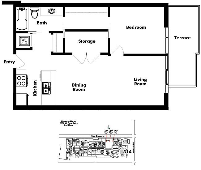 Floor plan 314