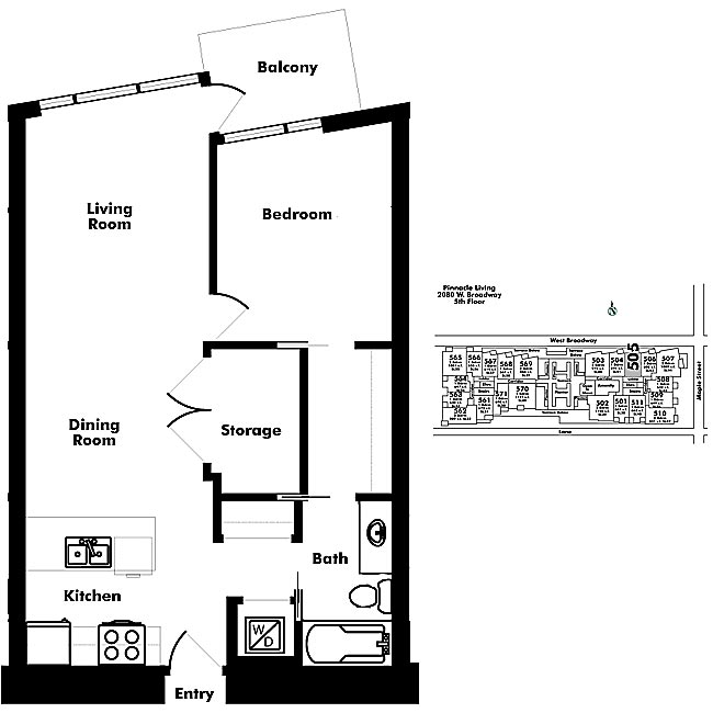Floor plan 505