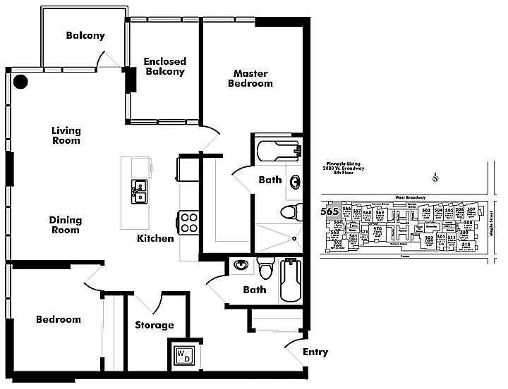 Floor plan 565