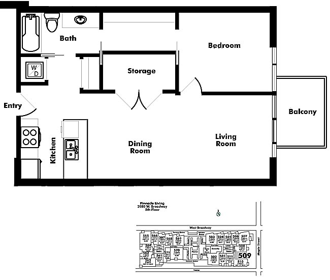 Floor plan 509