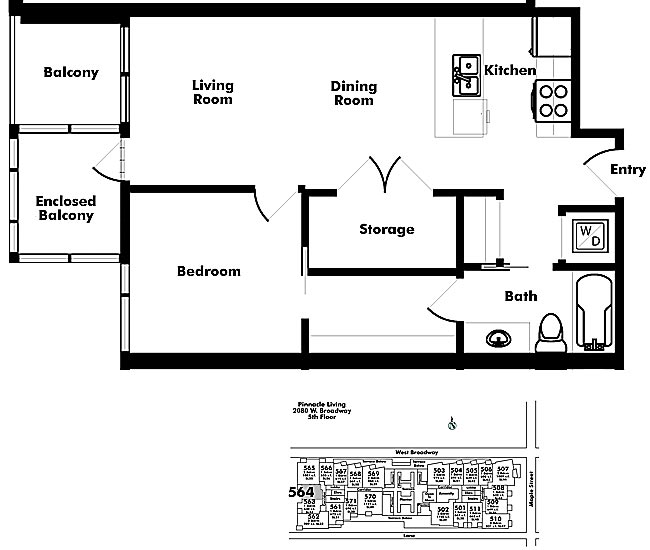 Floor plan 564