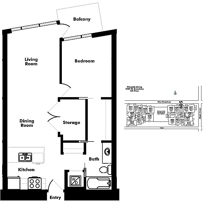 Floor plan 605