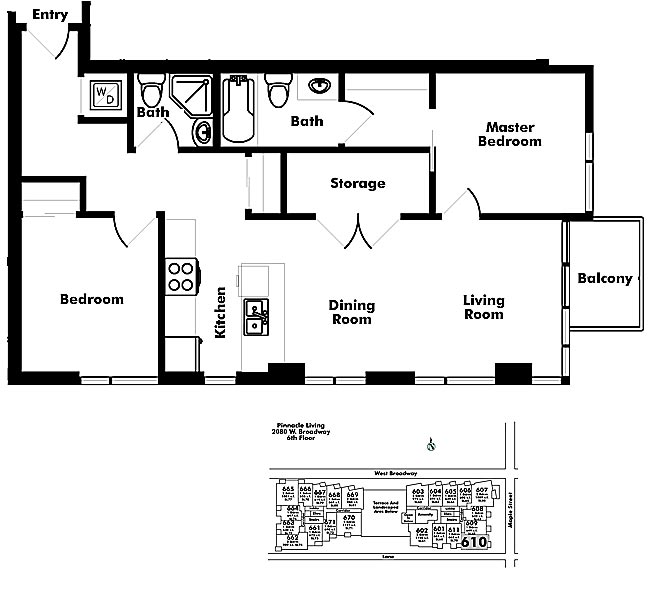 Floor plan 610