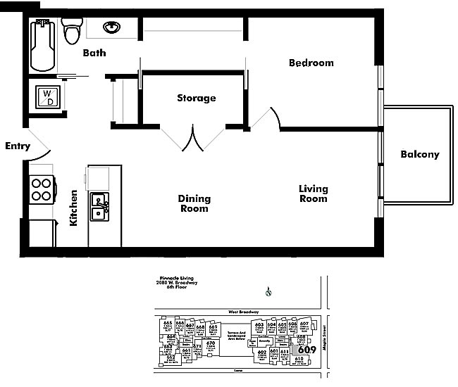 Floor plan 609