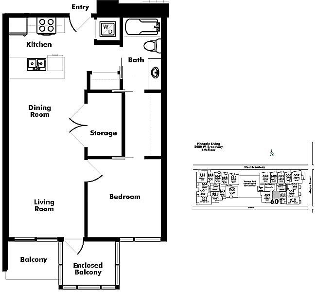 Floor plan 601