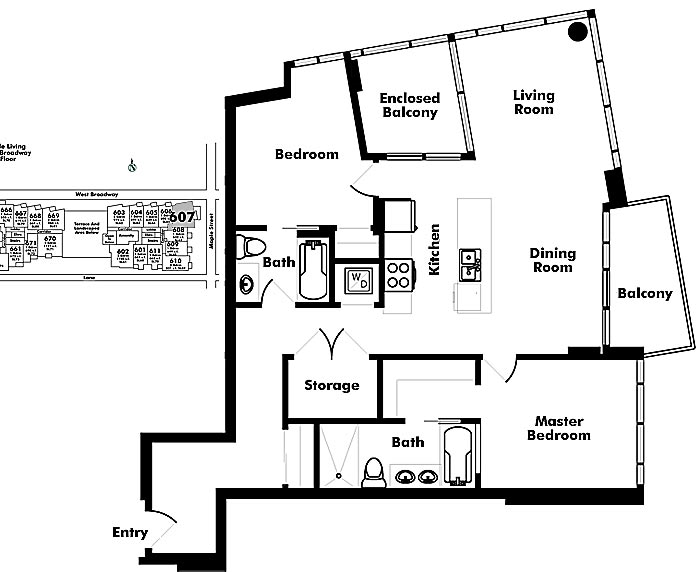 Floor plan 607