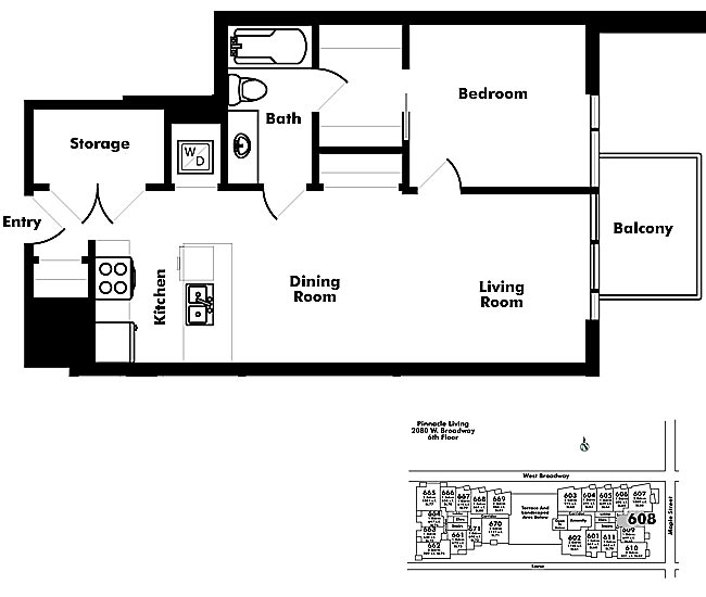 Floor plan 608
