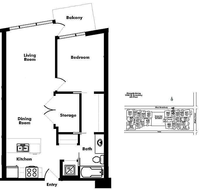 Floor plan 604