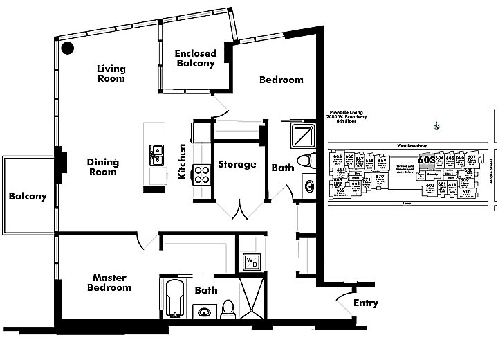 Floor plan 603