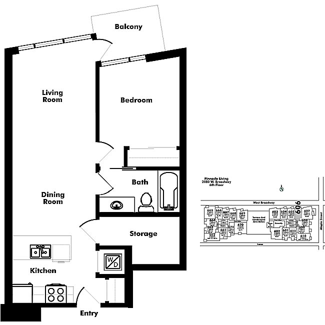Floor plan 606