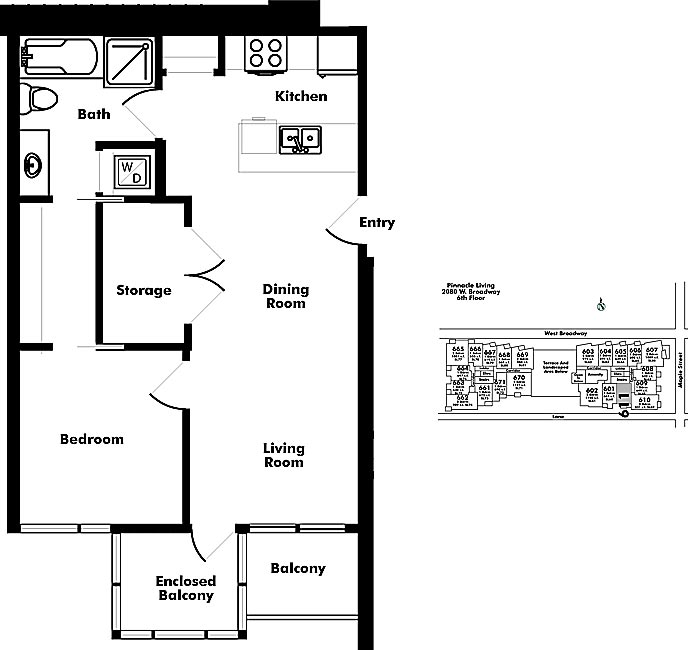 Floor plan 611
