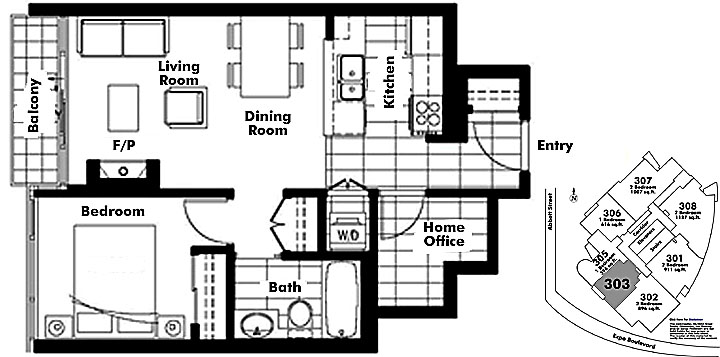 Floor plan 303