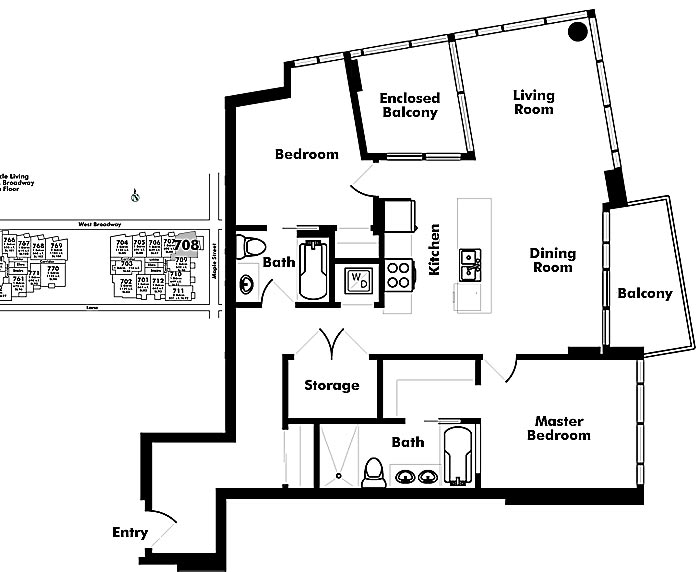 Floor plan 708