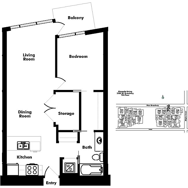 Floor plan 706