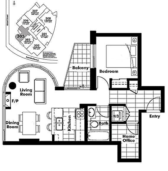 Floor plan 305
