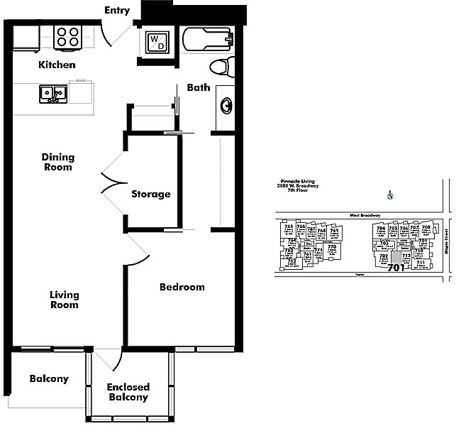 Floor plan 701