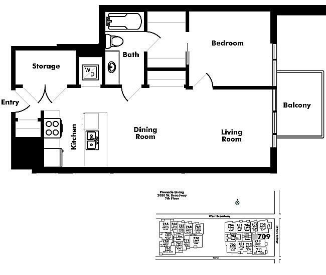 Floor plan 709