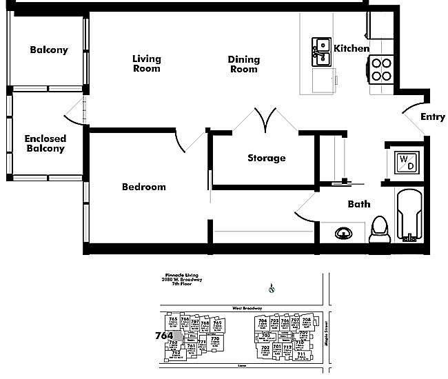 Floor plan 764