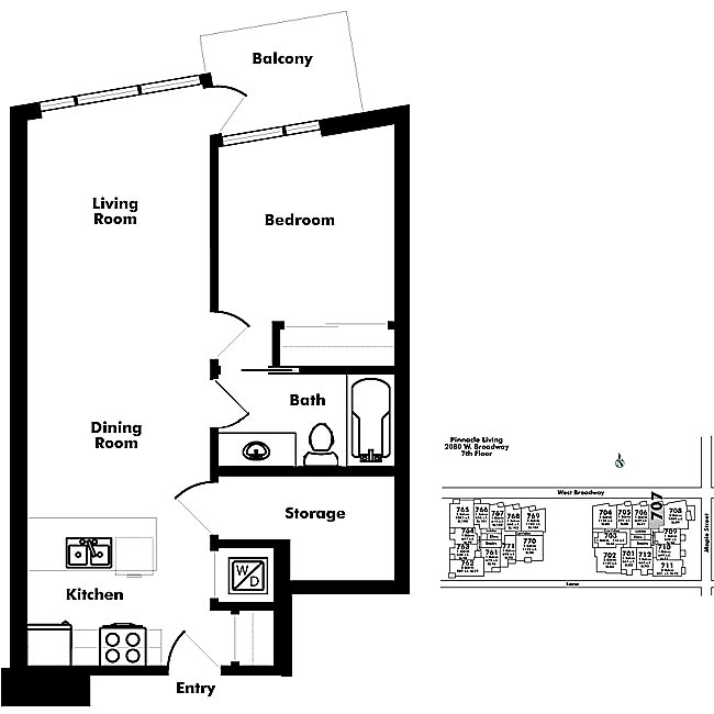 Floor plan 707
