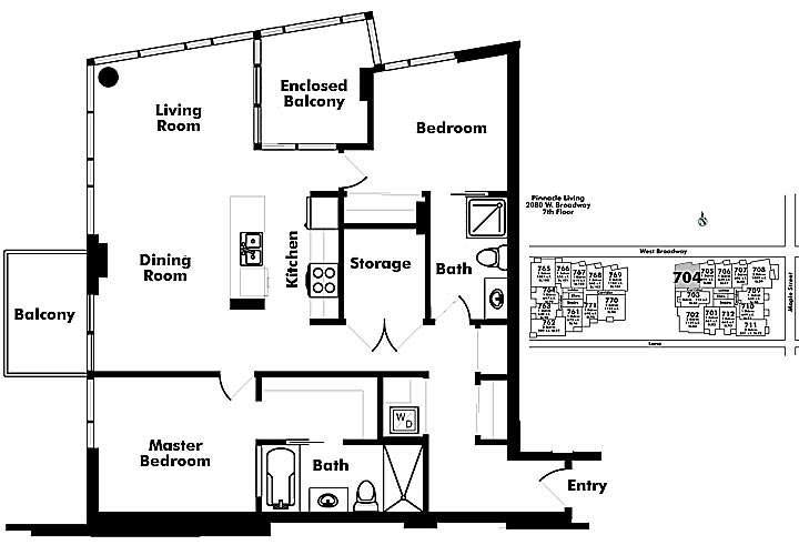 Floor plan 704