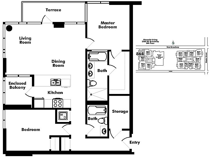 Floor plan 864