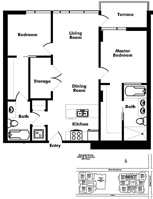 Floor plan 805