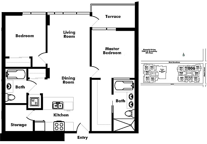 Floor plan 806