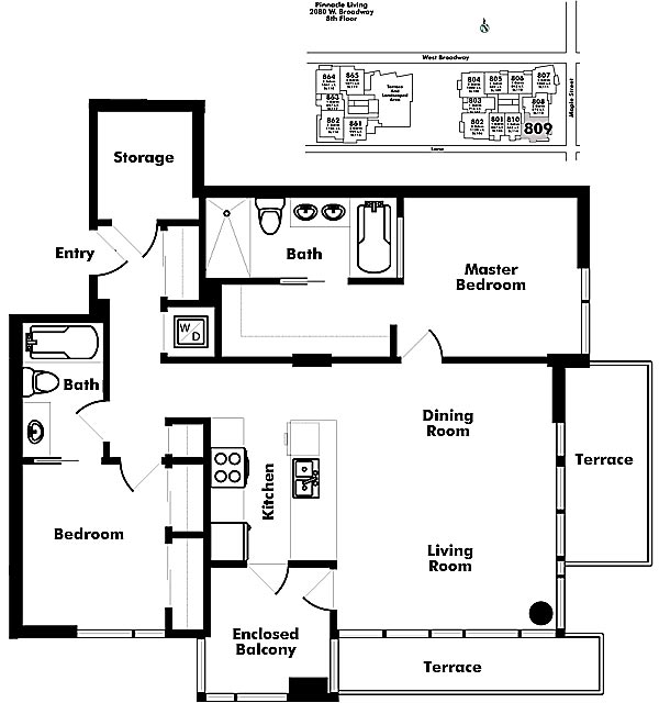 Floor plan 809