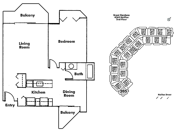 Floor plan 205