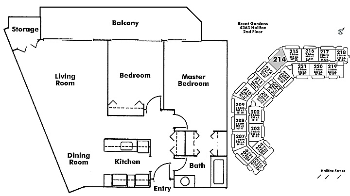 Floor plan 214