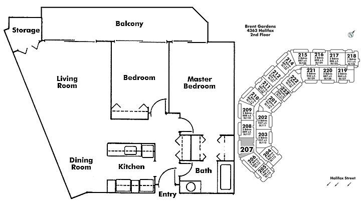 Floor plan 207