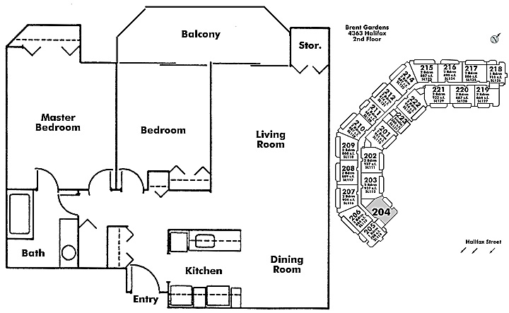 Floor plan 204