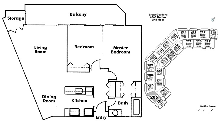 Floor plan 206