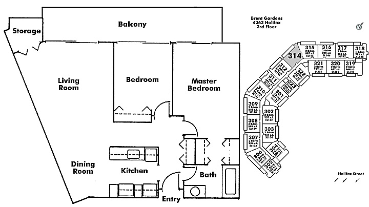 Floor plan 314
