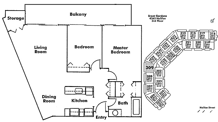 Floor plan 309