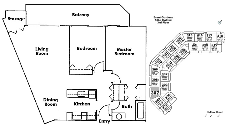Floor plan 307