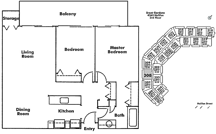 Floor plan 308