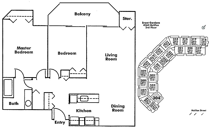 Floor plan 304