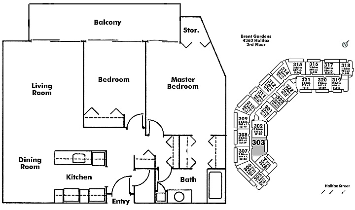 Floor plan 303