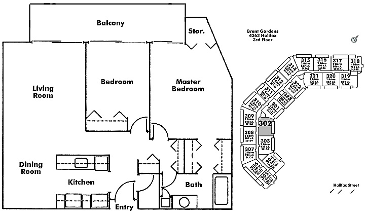 Floor plan 302