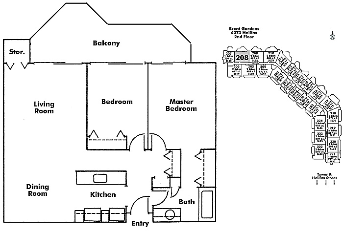 Floor plan 208