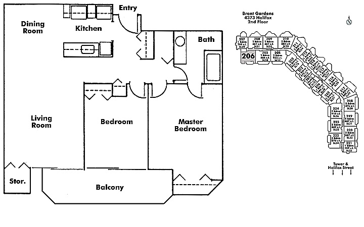 Floor plan 206