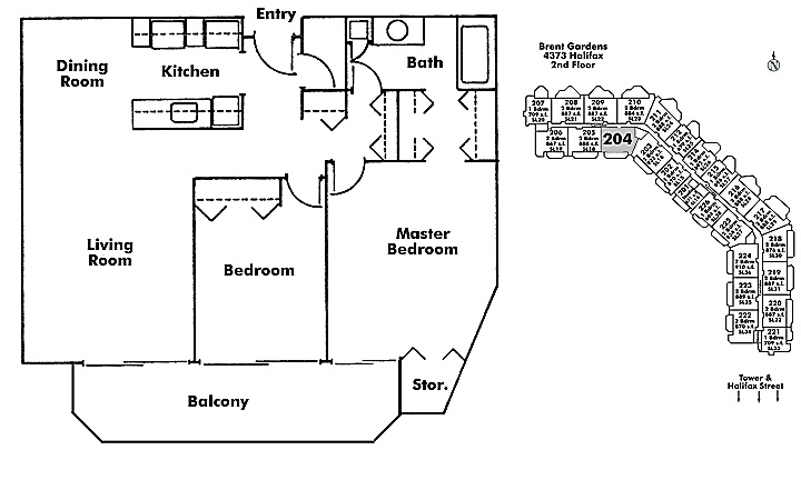 Floor plan 204