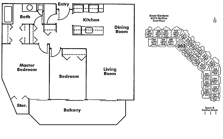 Floor plan 203