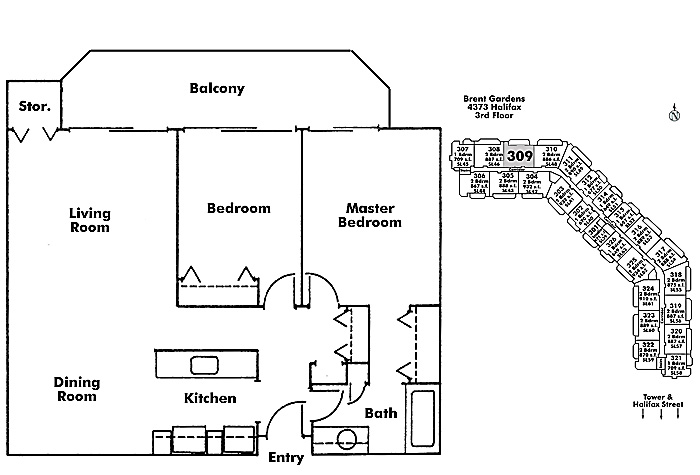 Floor plan 309