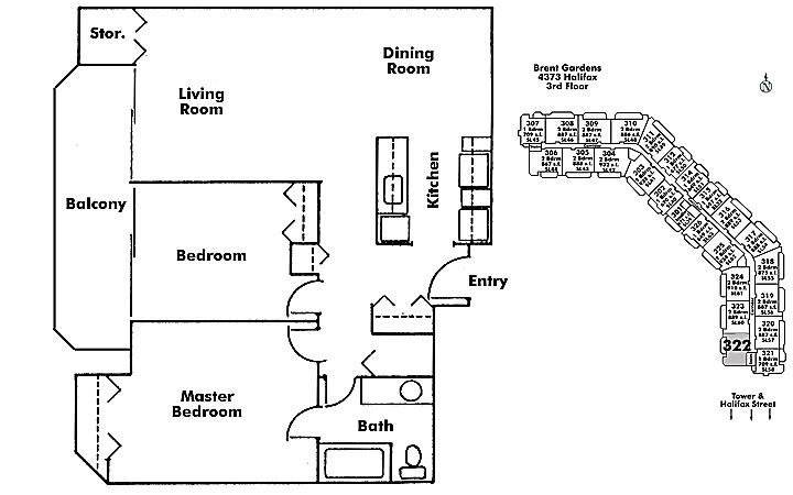 Floor plan 322