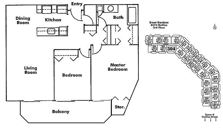 Floor plan 304