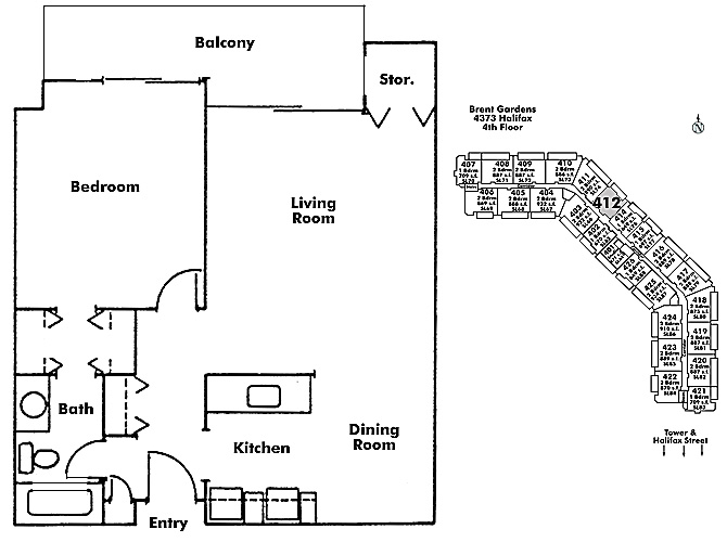 Floor plan 412
